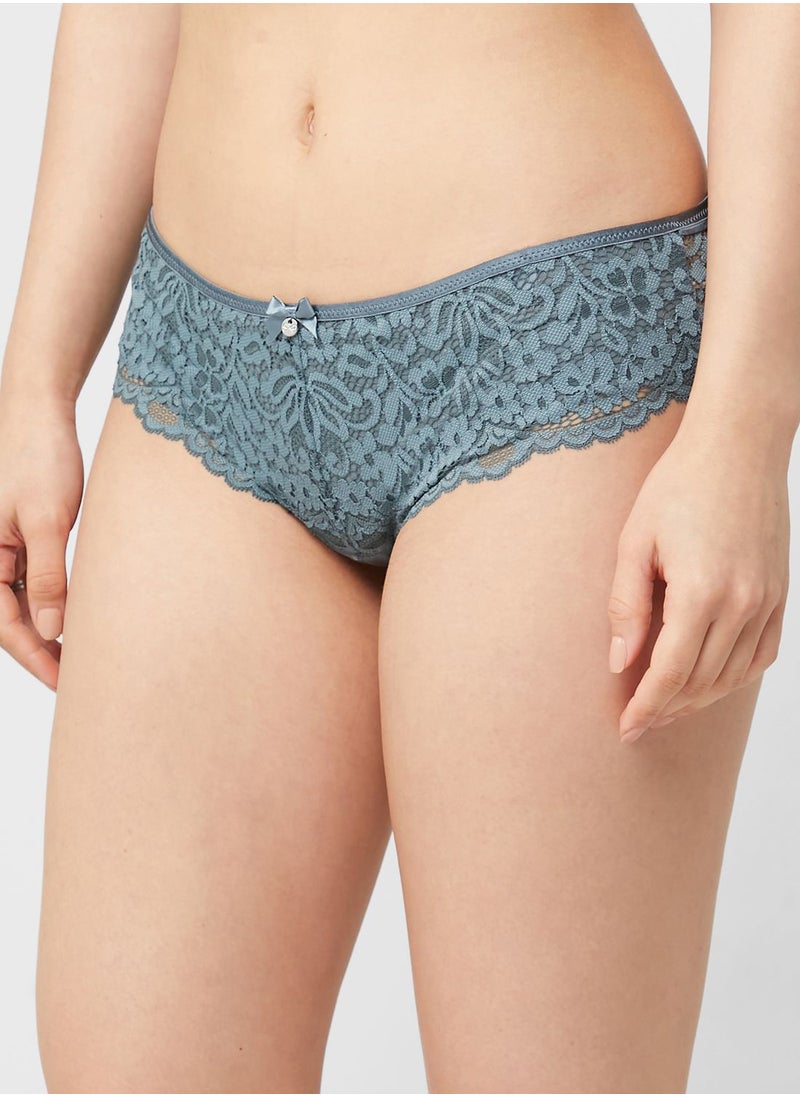 hunkemoller - Lace High Leg Brief - Image 1