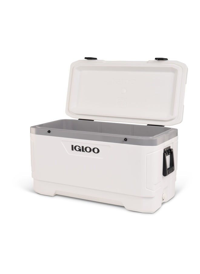 Igloo Latitude Marine Ultra 100 Cooler Box - White / Moonscape Gray  - Image 4