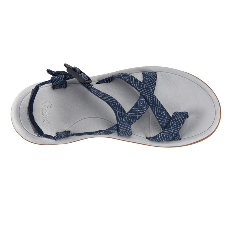 Viakix Womens Walking Sandals: Cute Stylish Comfy Athletic Sport Outdoor Hiking Sandal for Trekking Water Wide Width Beach, Blue 9 - Image 5