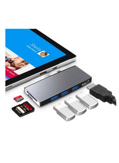 USB Hub Adapter for Surface Pro 4/5/6, 4K HDMI, USB 3.0 x 2, SD and TF Card Reader, Docking Station for Microsoft Surface Pro