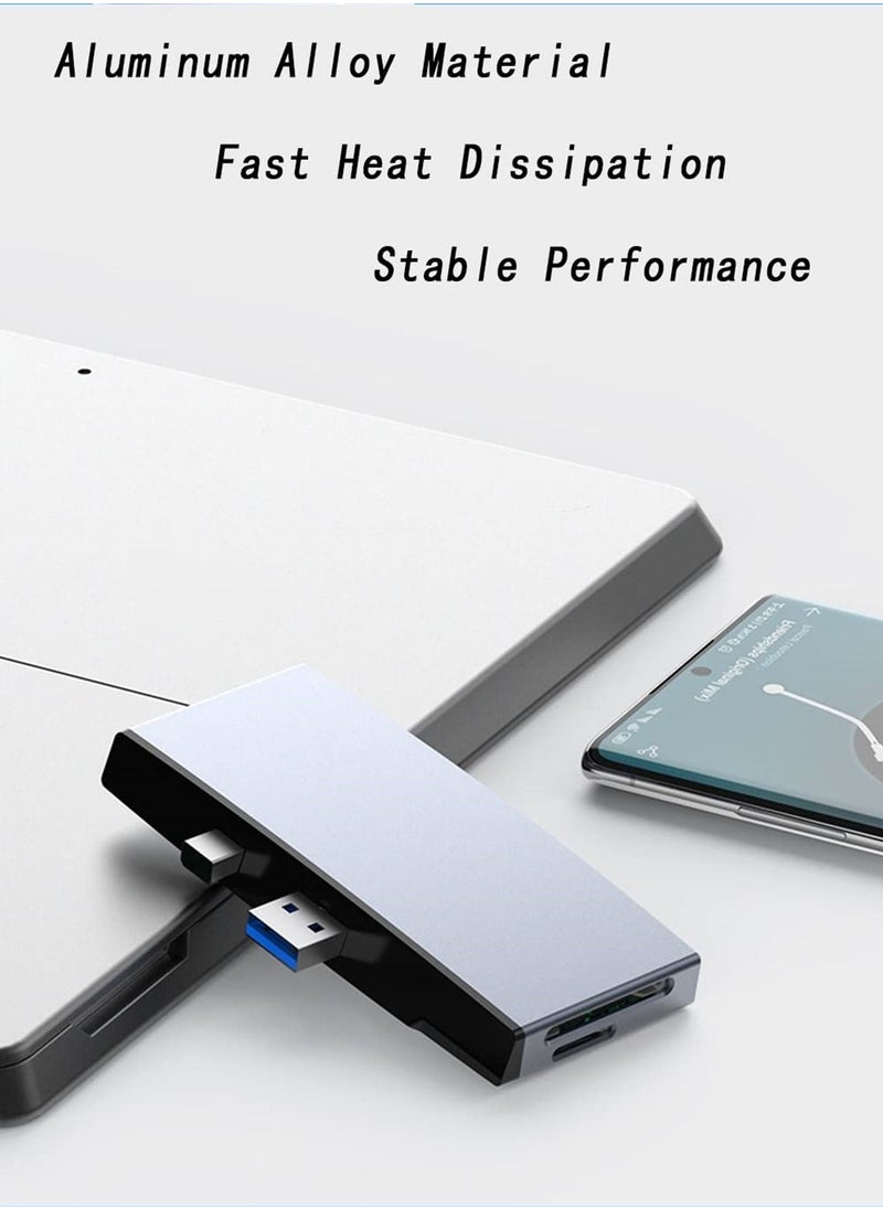 Captaintech - USB Hub Adapter for Surface Pro 4/5/6, 4K HDMI, USB 3.0 x 2, SD and TF Card Reader, Docking Station for Microsoft Surface Pro - Image 1