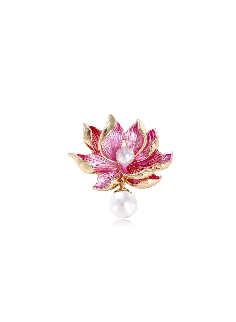 KUYING New Fashion Lotus Brooch  - Image 1