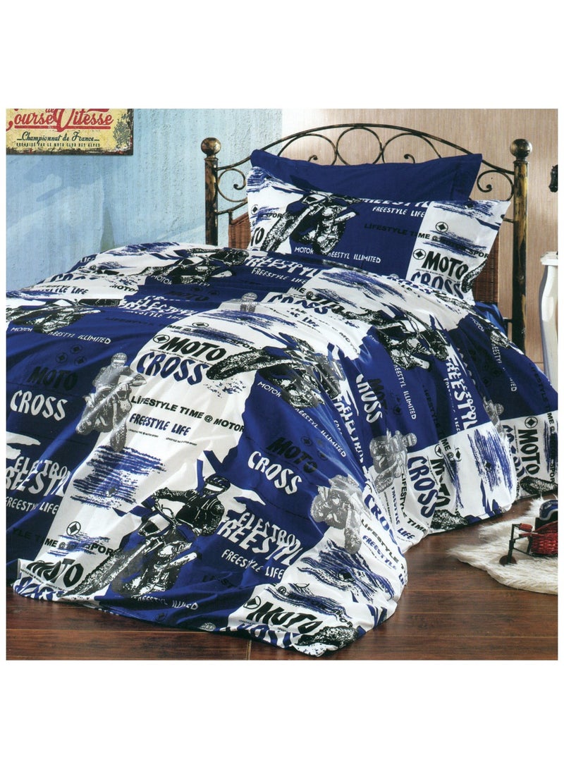 Family Bed Flat Bed sheet Set Cotton 4 pieces size 240 x 250 cm Model 173  from Family Bed
