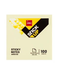 Deli Sticky Note Yellow 76x76 Mm 3x3 1x100 1x12 ( 12 sticky notes)1200 pcs - pzsku/Z81969D1037EB79FDD48FZ/45/_/1724093071/ef48cc98-57a3-434e-a331-4e59e163214d