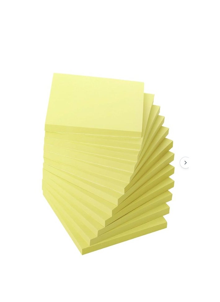Deli Sticky Note Yellow 76x76 Mm 3x3 1x100 1x12 ( 12 sticky notes)1200 pcs
