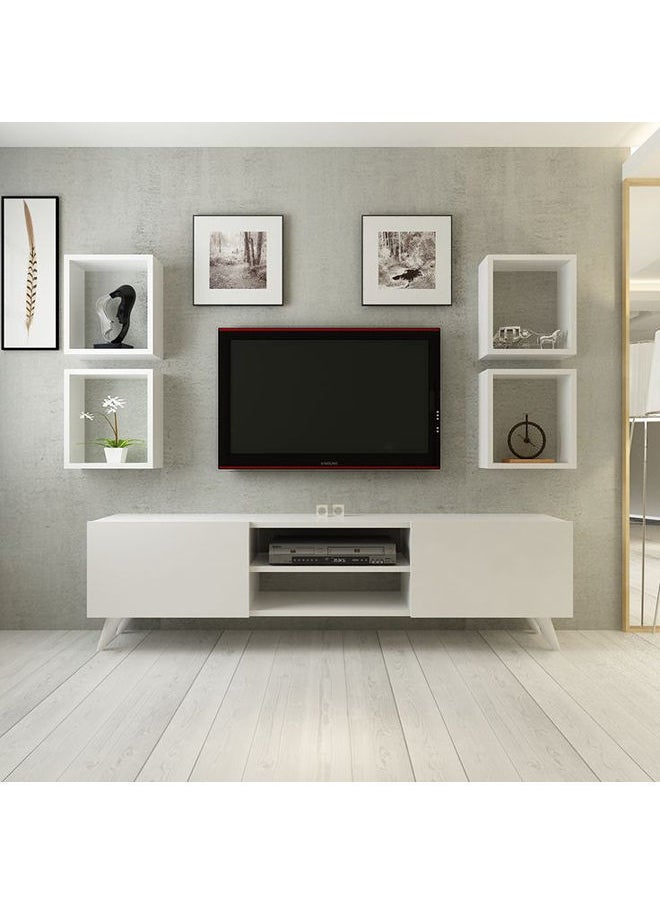 Wall Mounted TV Unit 55x30x180 cm
