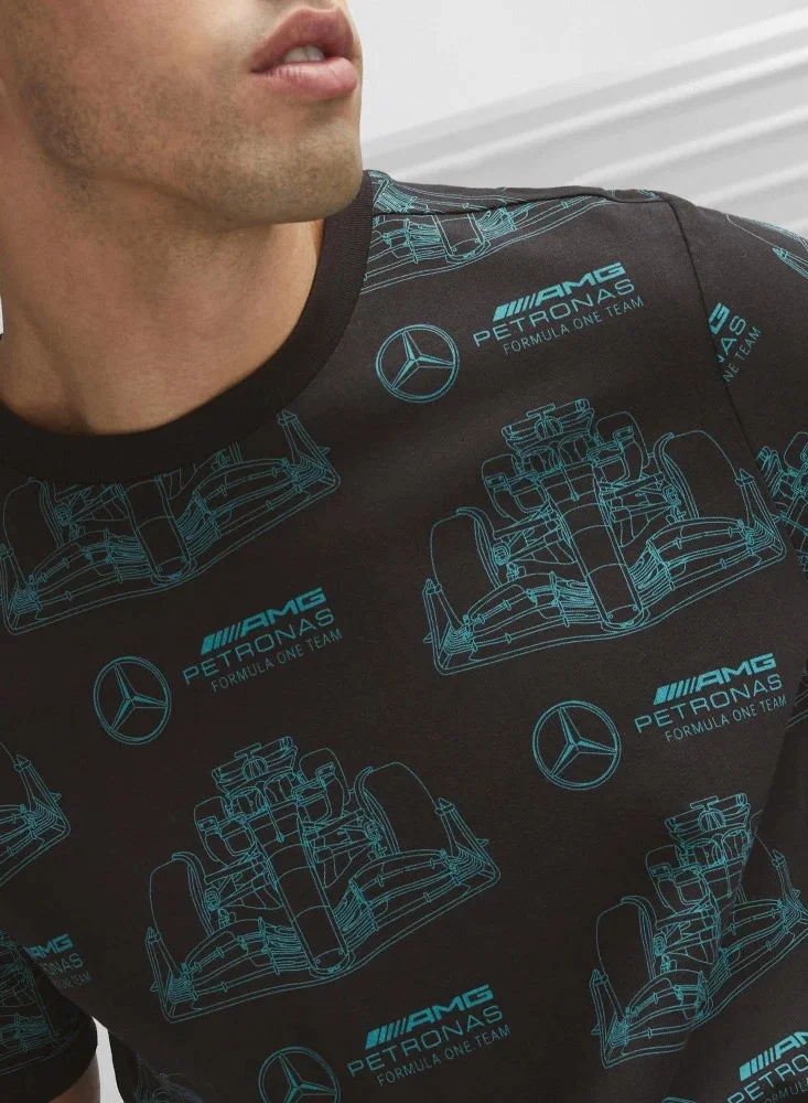 AMG Petronas Formula 1 Team  Mercedes-AMG Petronas Formula One Team All-Over Print Logo T-Shirt for Men | Best Price UAE