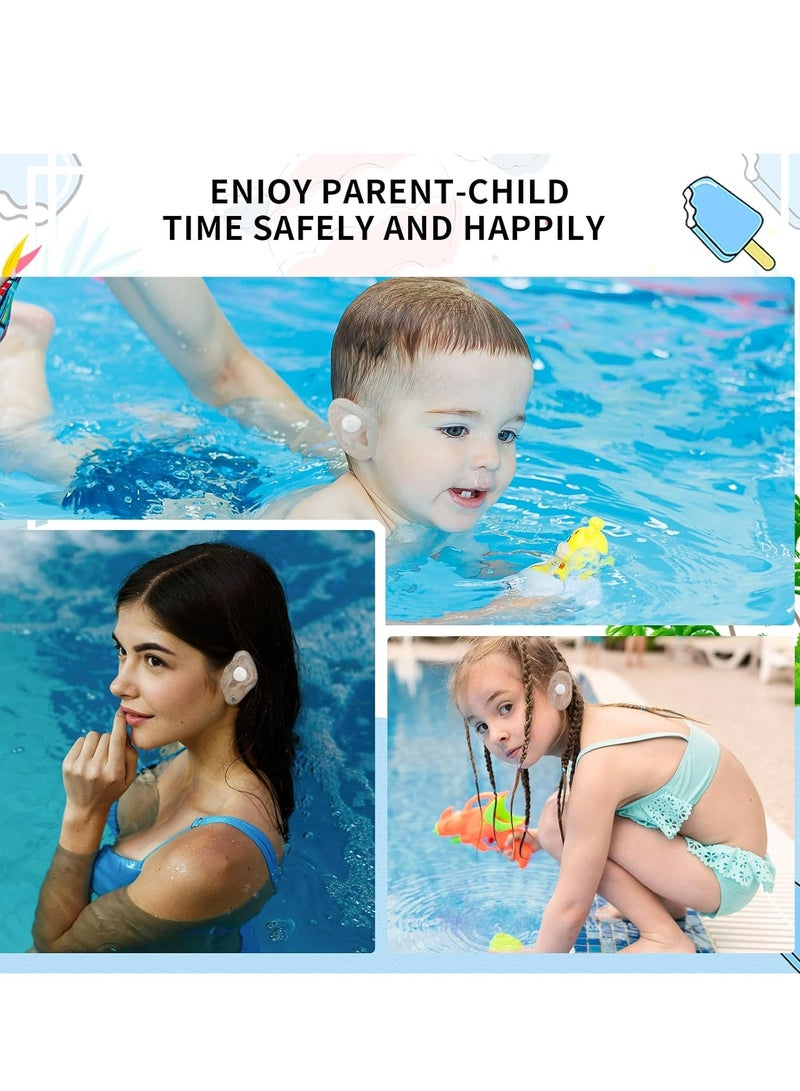 Oasisgalore 60PCS Waterproof Ear Covers for Babies, Disposable Stickers with Ear Plugs for Swimming, Shower. - Image 3