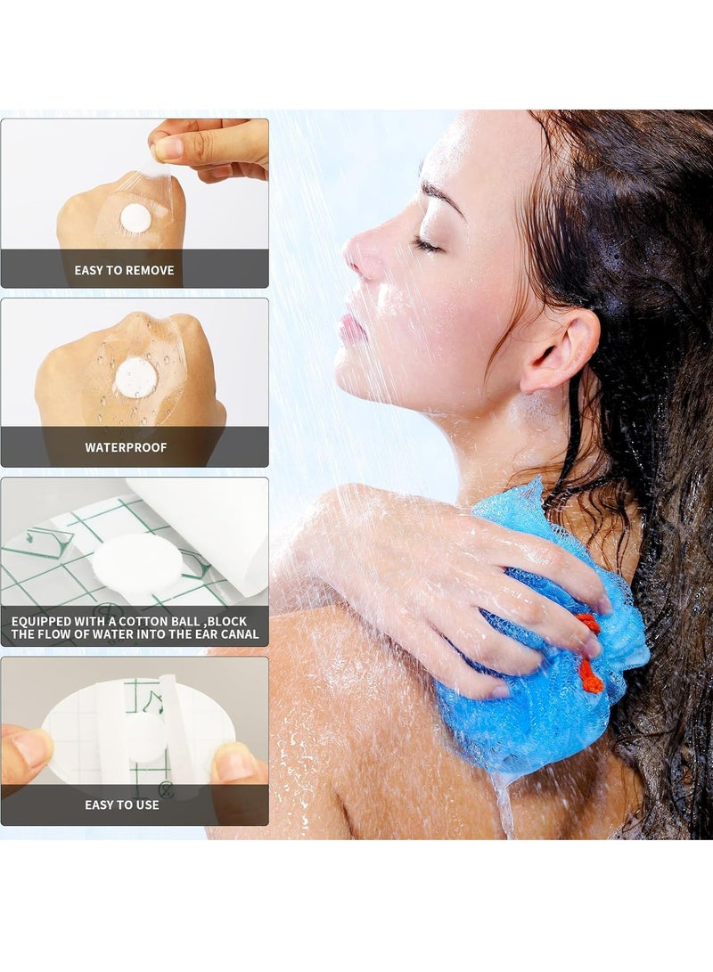 Oasisgalore 60PCS Waterproof Ear Covers for Babies, Disposable Stickers with Ear Plugs for Swimming, Shower. - Image 5
