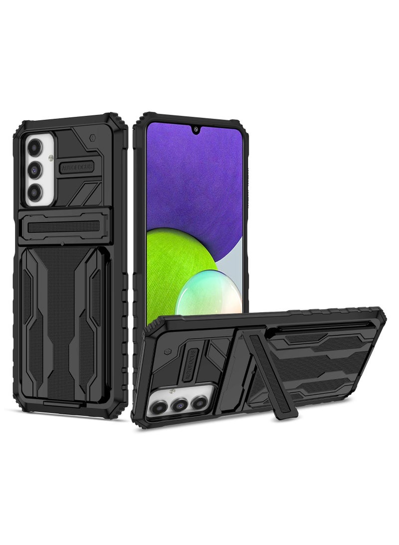Protective Cover for Samsung Galaxy A13 5G/ Samsung Galaxy A13 4G/ Samsung Galaxy A04s Wallet Case with Credit Card Holder Stand Kickstand Slim Rugged Shockproof Heavy Duty Defender Armor  - Image 1