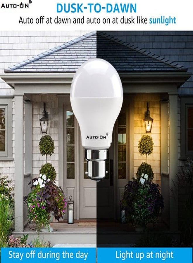 Auto-ON Day/Night Sensor LED Bulb (9W) (Always ON During Night, Auto-Off During Day) (One Year Warranty) (White Pack Of 1, B22) - Image 2