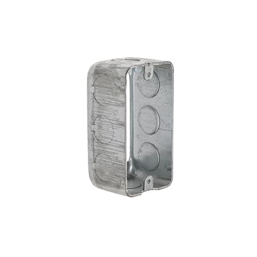 Hubbell-Raco 665 1-7/8-Inch Deep, 1/2-Inch End Knockouts 4-Inch by 2-Inch Handy Box Extension Gray - Image 5