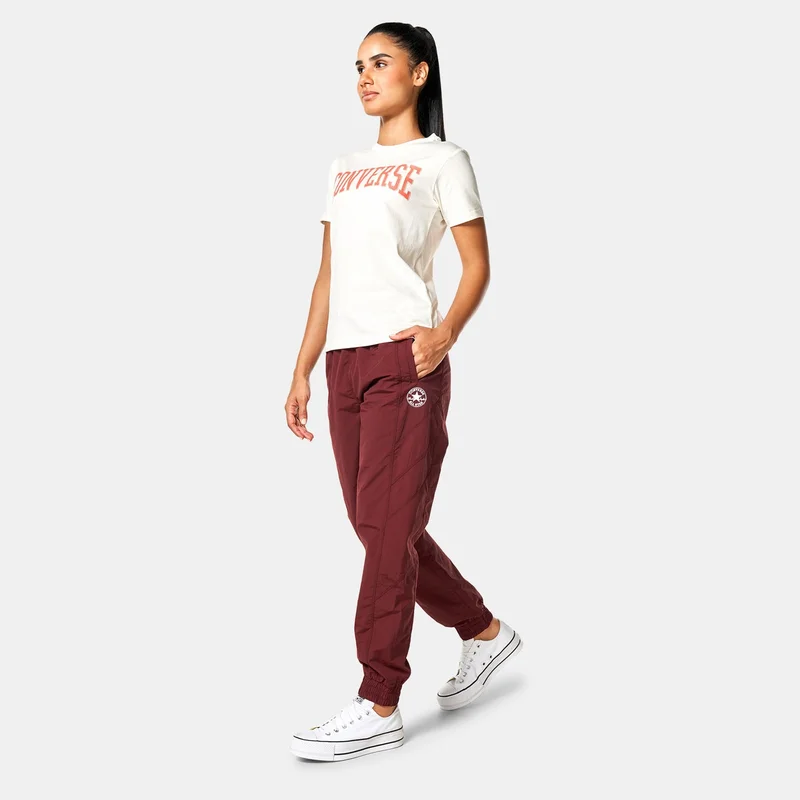 CONVERSE Beige Women's Wordmark Logo T-Shirt for Women | Best Price UAE