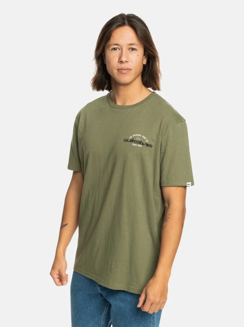 QUIKSILVER Arched Type Ss Men's Green Tshirt EQYZT07717-17036