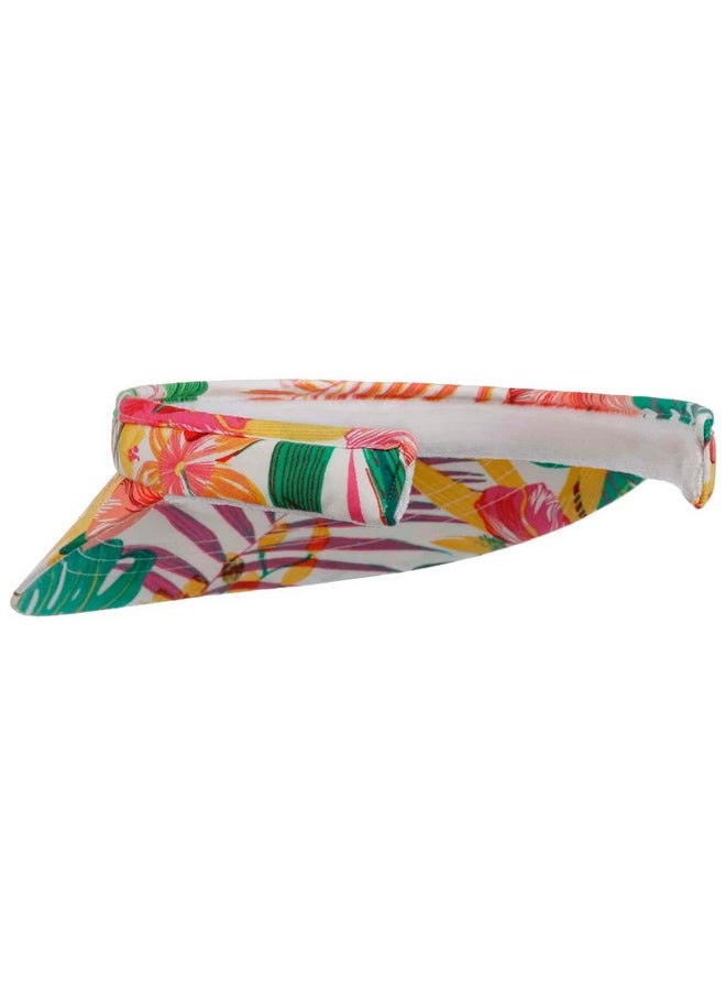 Multicolour Flower Visor Women Whiteorange One Size - pzsku/Z81976ACE63DAAE9D52AFZ/45/_/1718267041/503f8d90-4533-4075-93a0-761d47009f49