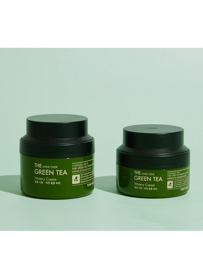 TONYMOLY TONYMOLY The Chok Chok Green Tea Watery Moisture Cream, Intense Skin Hydration with Green Tea Extract and Antioxidants, 3.4 oz.  - Image 2