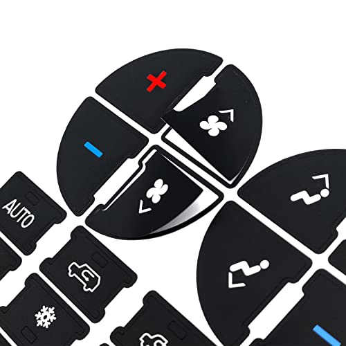 NOTISH 2 Packs AC Dash Button Repair Kit -Compatible with Chevy, Best for Fixing Ruined Faded A/C Control Buttons - Decal Replacement Fits Select 07-14 GM Vehicles - Car SUV Van Truck Accessories - Image 3
