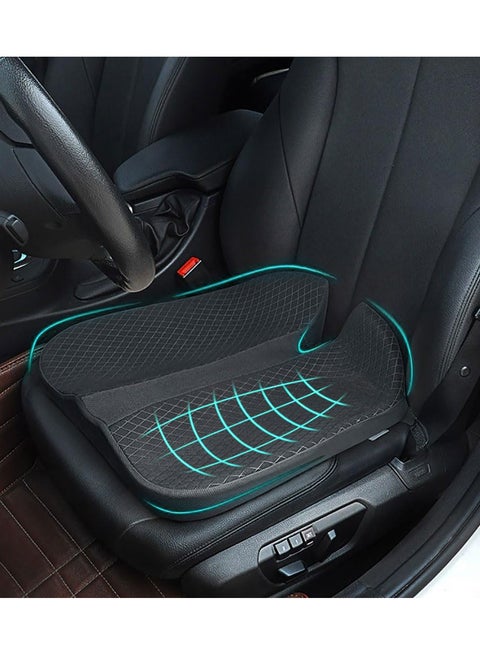Breathable Memory Foam Wedge Shape Seat Pillow, Office Seat Cushion, Booster Seat Pad for Car Seat Driver to Improve Driving View for Car Home Office