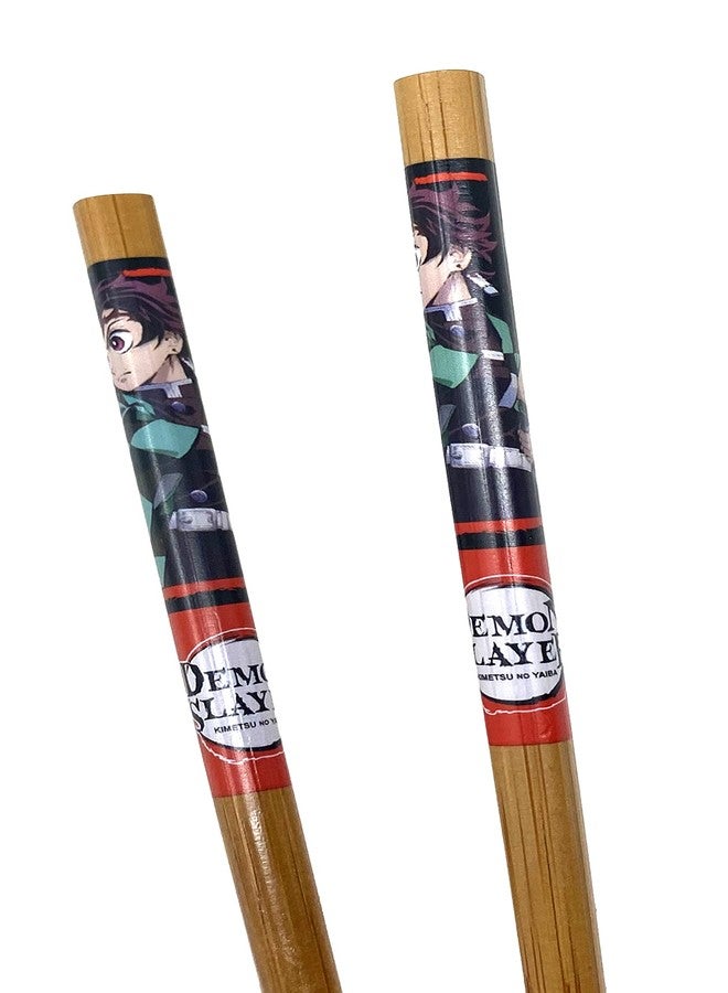 Just Funky Demon Slayer Chopsticks Set of 2 - Tanjiro and Nezuko Demon Slayer Merch Chopsticks - Includes 2 Sets of Bamboo Chopsticks - 8.85 Inches Long Anime Chopsticks - Image 5