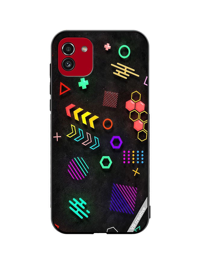 VR CREATIVE Protective Case Cover For Samsung Galaxy A03 Multiple Shapes Design Multicolour - Image 1