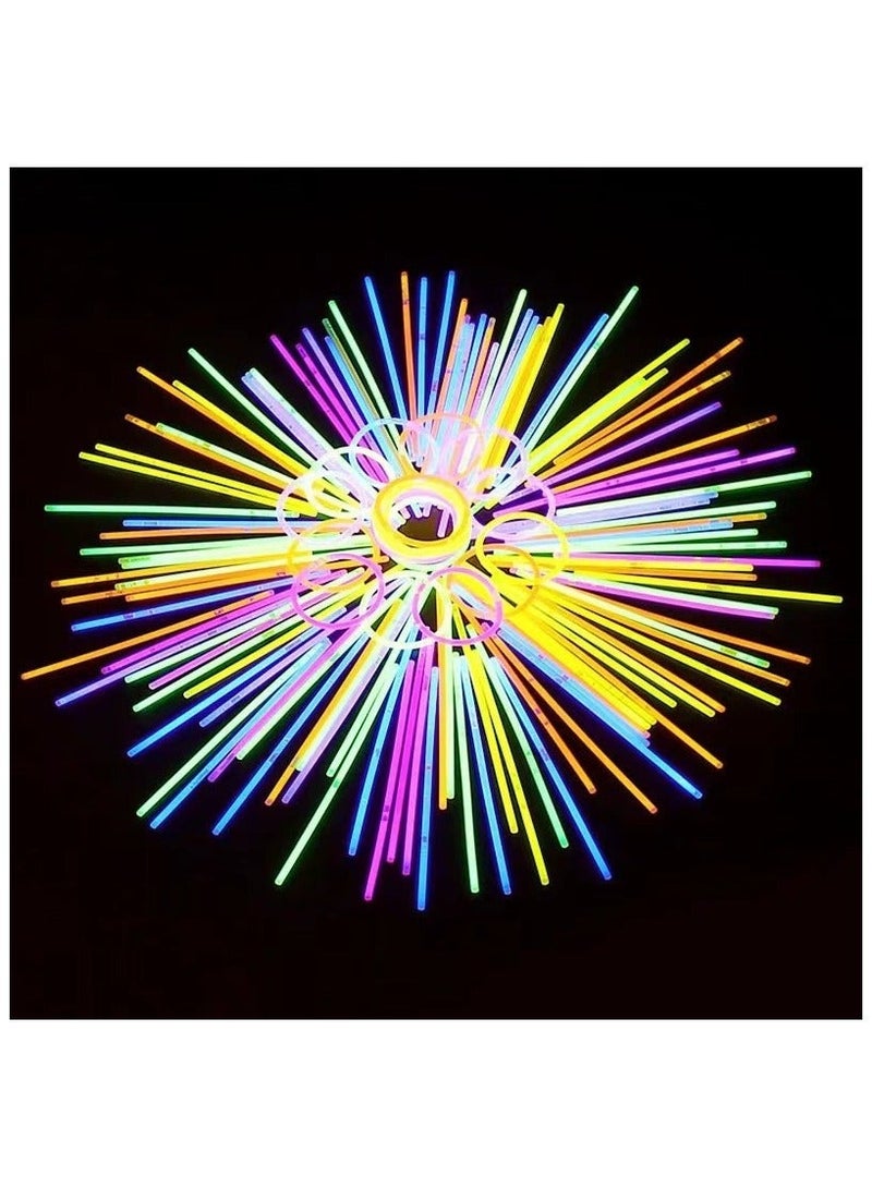 200 8 Brand Glowsticks Glow Stick Bracelets Mixed Colors (1 Tubes of 100)" - Image 2