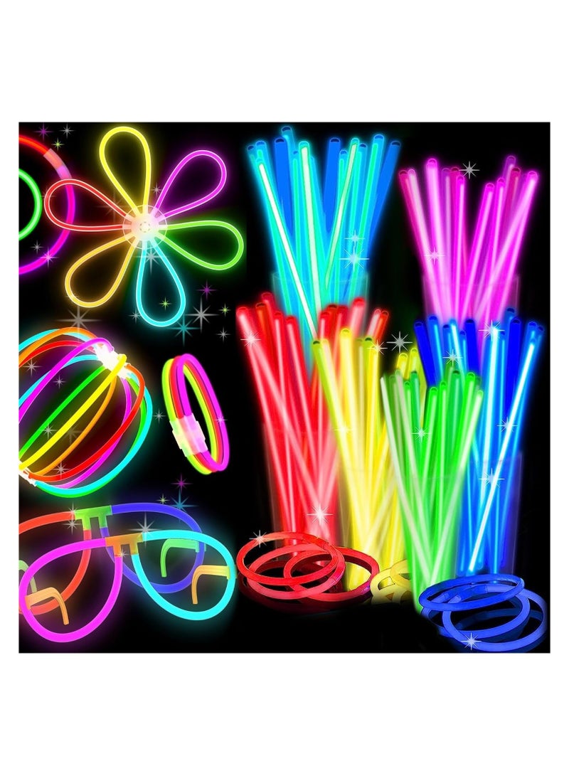 200 8 Brand Glowsticks Glow Stick Bracelets Mixed Colors (1 Tubes of 100)" - Image 3