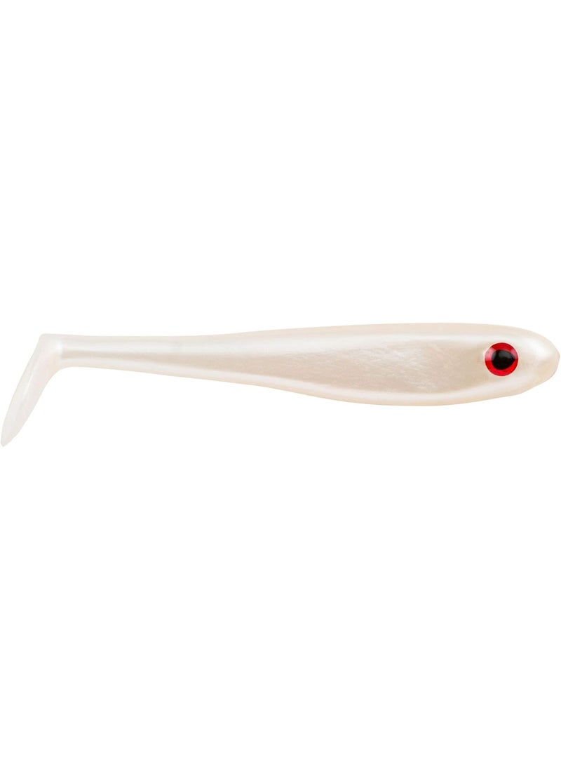 Berkley Berkley PowerBait Hollow Belly Swimbait Fishing Bait 4 Pearl White 4 Count  - Image 1