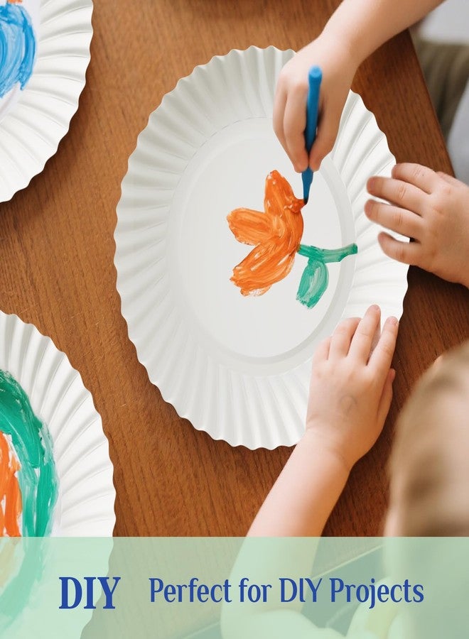 MUCHII 300 Count 9 Inch Paper Plates, Disposable Dinner Plates Bulk, White Plate Uncoated for Parties, Catering, Picnics, and DIY - Image 5