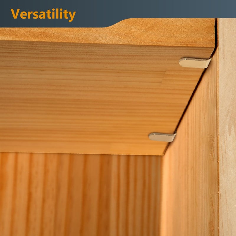 POWERTEC QP1302 5mm Shelf Pegs 50 pcs, L-Shaped Bracket Shelf Pins Support Pegs for Shelves, Kitchen Cabinet Shelf, Bookshelf, Closet and Furniture, Nickel Plated Shelf Holders Pegs - Image 5