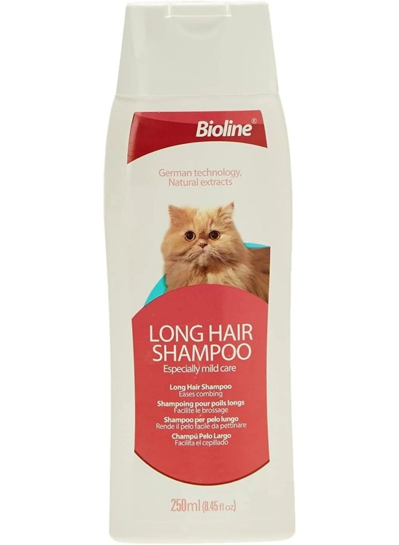 Bioline Long Hair Cat Shampoo – 250 ml - Image 1
