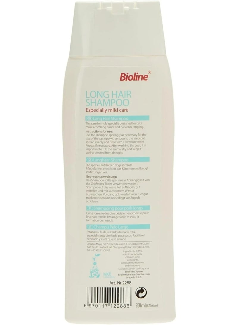 Bioline Long Hair Cat Shampoo – 250 ml - Image 2