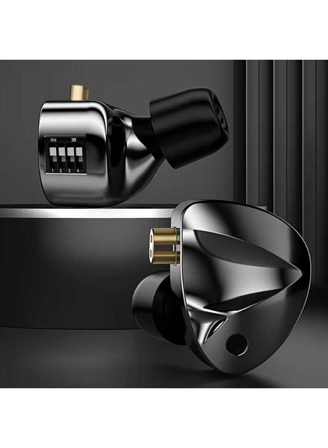 Linsoul KZ D-Fi 4-Level In-Ear Monitor HiFi Earphone with Customizable Tuning Switch, Headphone Zobel Network Circuit Design, USB Powered, Detachable Mic, 3.5mm Jack, No Battery Required, Noise Control Headset | Modern Headset | Flexible Headphone - Image 4