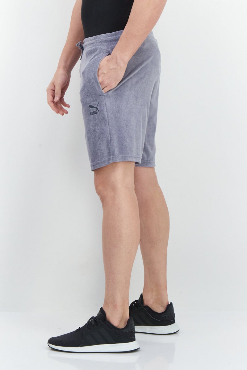 PUMA Men Sportswear Fit Brand Logo Training Shorts, Grey  - Image 3