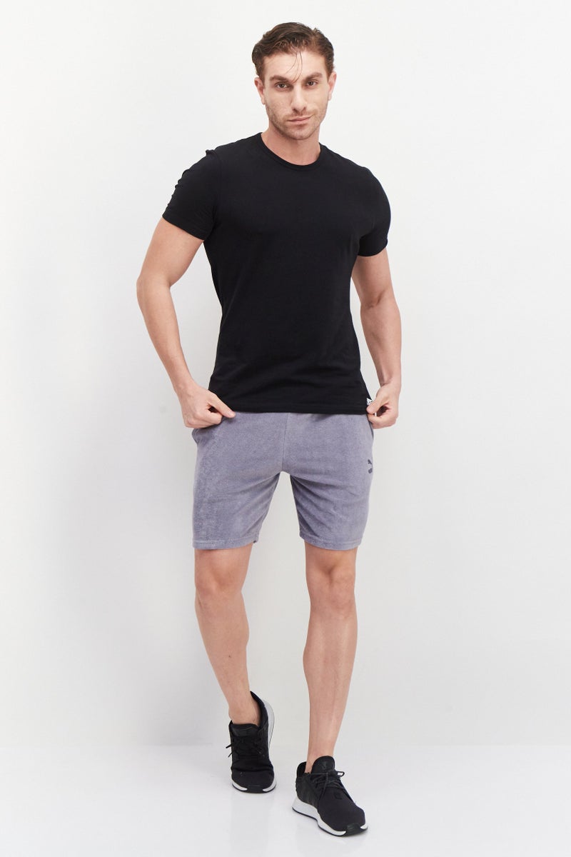 PUMA Men Sportswear Fit Brand Logo Training Shorts, Grey - Image 4