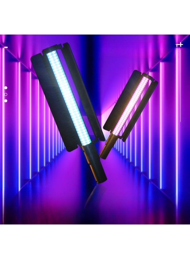 RGB Full-color Light Stick Handheld Stick Light LED Fill Light Studio Atmosphere Light Outdoor Photography Lighting Light-Light Source Color:13w Rgb Full Color Rod Light  - Image 2
