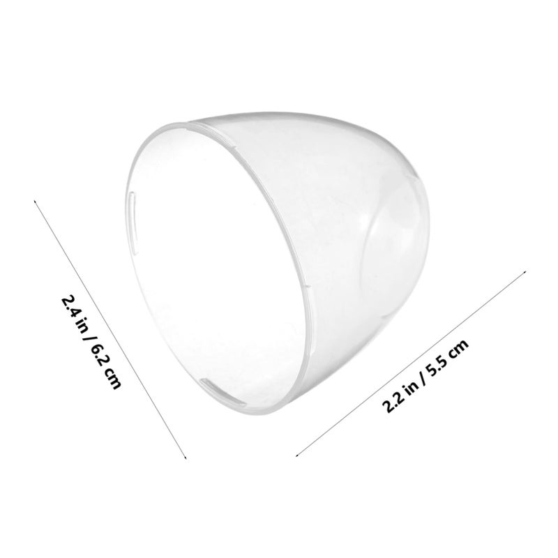 Reusable Milk Bottle Caps Transparent Set of 4 Safe Easy Install Feeding Lids - Image 3