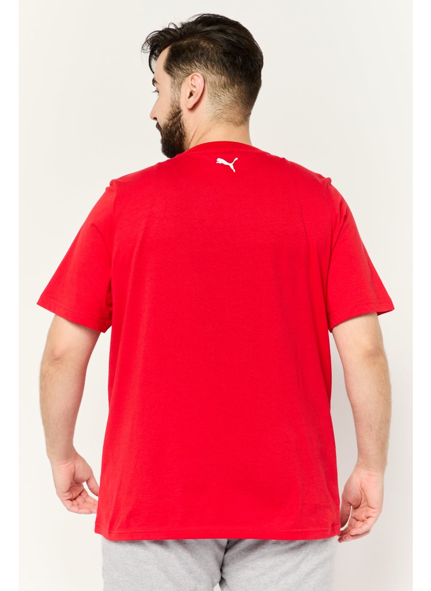 Puma x Scuderia Ferrari - Men Sportswear Fit Short Sleeves Outdoor T-shirt, Red - Image 1