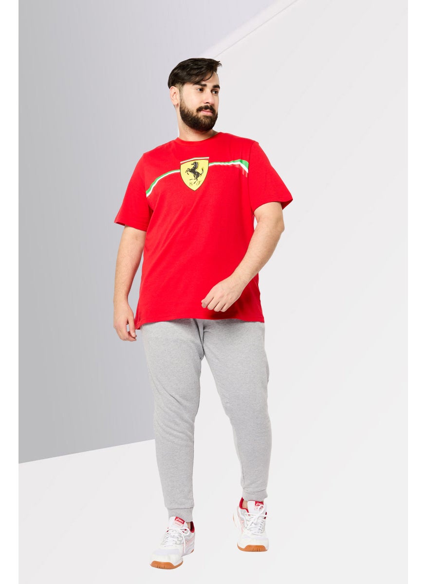 Puma x Scuderia Ferrari - Men Sportswear Fit Short Sleeves Outdoor T-shirt, Red - Image 1
