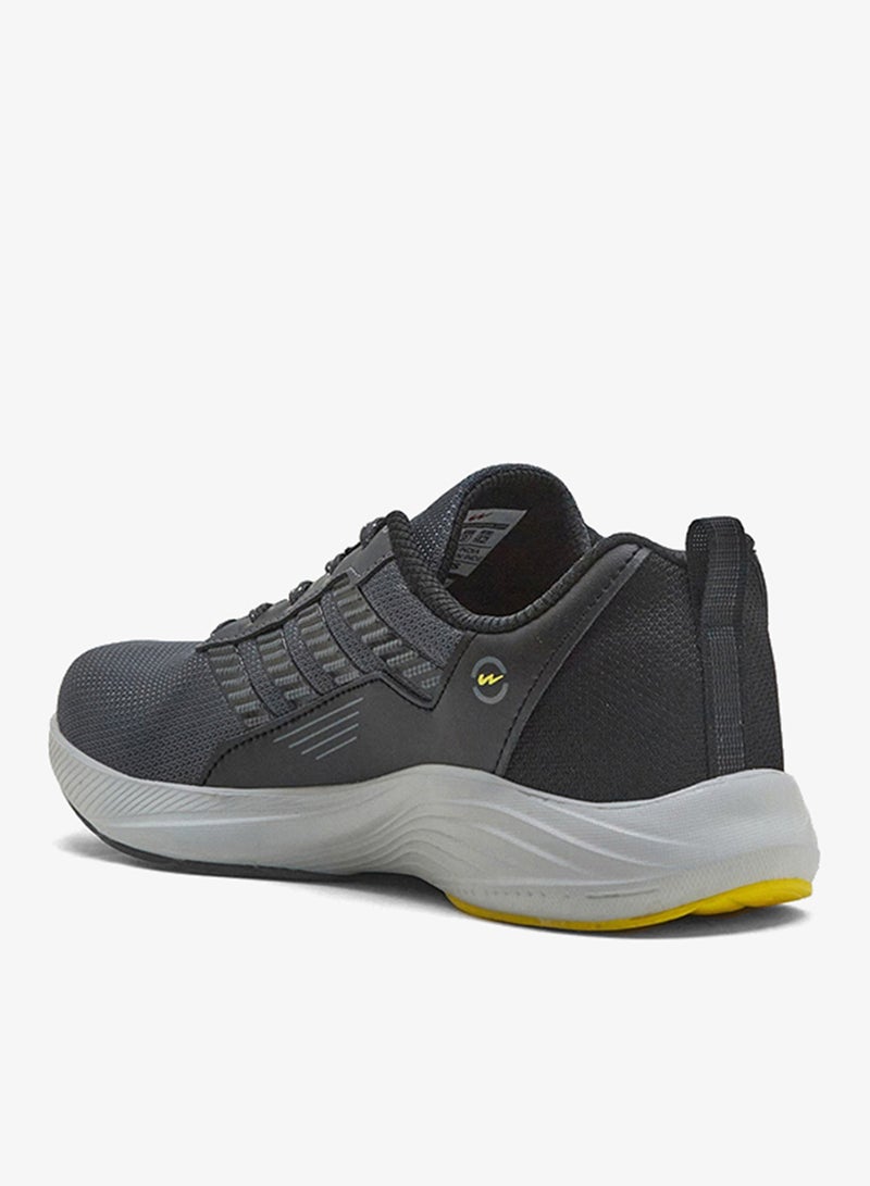 CAMPUS Men’s Grey Sneakers – Sleek Line Pattern Design with Modern Sporty Aesthetic - Image 3