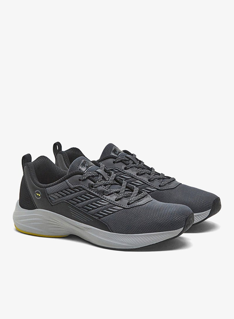 CAMPUS Men’s Grey Sneakers – Sleek Line Pattern Design with Modern Sporty Aesthetic - Image 4