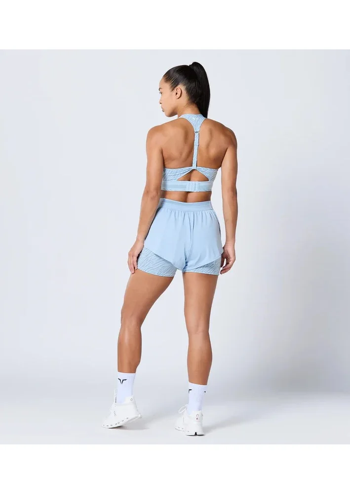 SQUATWOLF Untamed Zip Up Bra - Skyway Print