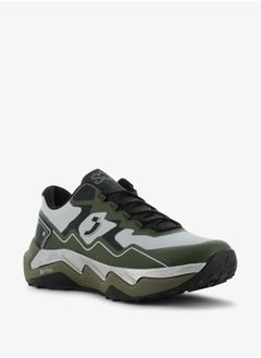 SJ Men's Colourblock Sneakers with Lace-Up Closure  - Image 1