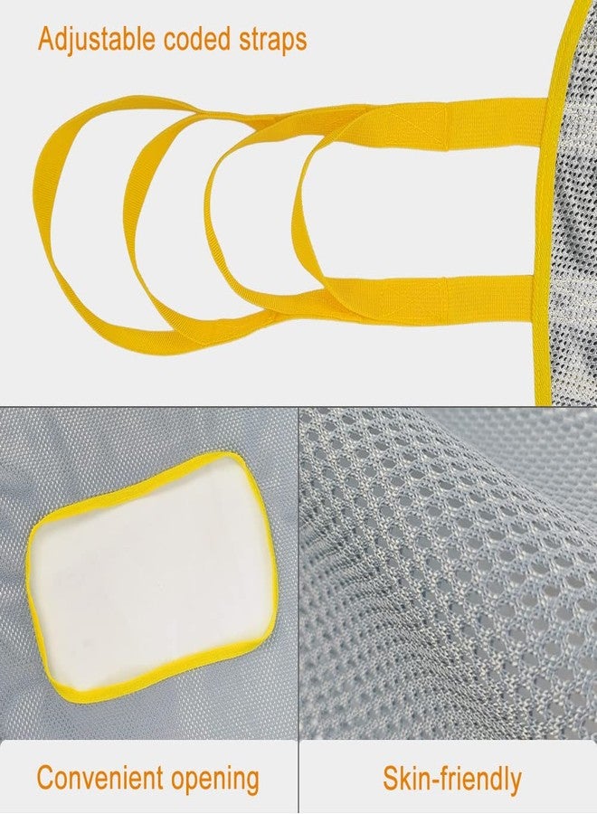 BUYHAO Patient Lift Sling, Full Body with Commode Lift Slings,Universal Transfer Sling for Patients Toileting, Mesh with Handles, Large - Image 4