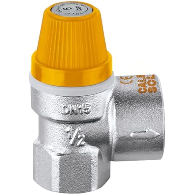 253048 SAFETY VALVE FOR SOLAR SYSTEMS 1/2 "F X 3/4" F 8 BAR - Image 1