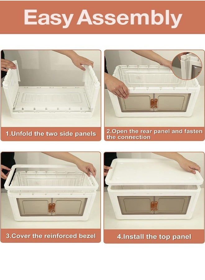 Concept home 3 Layers Multi-layer Foldable Plastic Storage Drawer, Drawer Unit, Box, Plastic Organizing Cupboard, 44.5x30x77 cm,  - Image 5