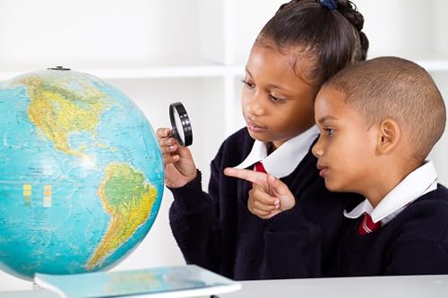 Replogle Illuminated World Globe with Stand, 12 Inch diamteter light up globe with 3-D Raised Relief Texture. Perfect for Children And Kid's Classroom and home Decor, Made In USA - Image 5