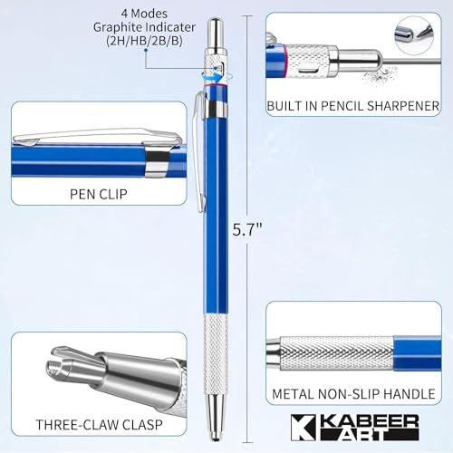 KABEER ART 2.0Mm Mechanical Pencil With Leads|Black - Image 5