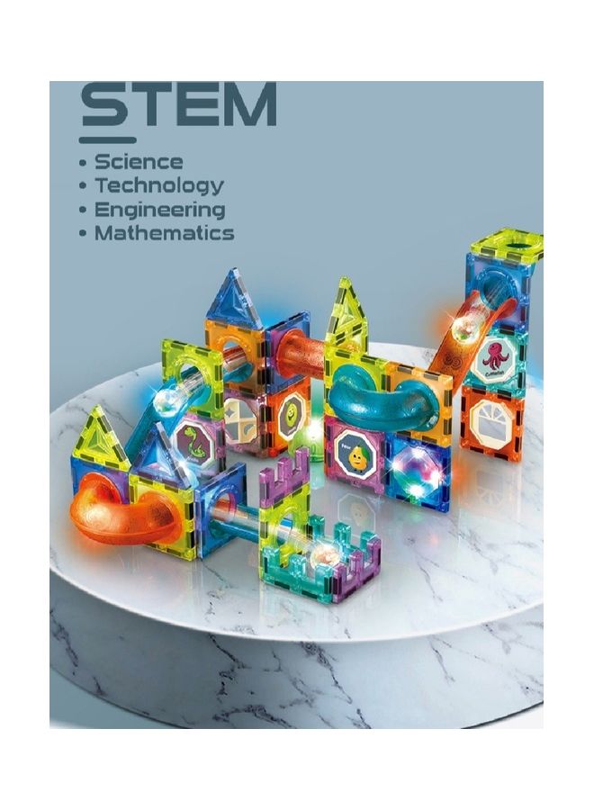 Build a 75-Piece Magnetic Ball Track Blocks Set - Image 5