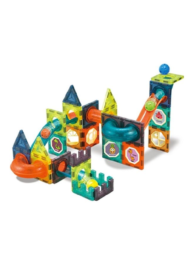 Build a 75-Piece Magnetic Ball Track Blocks Set - Image 1