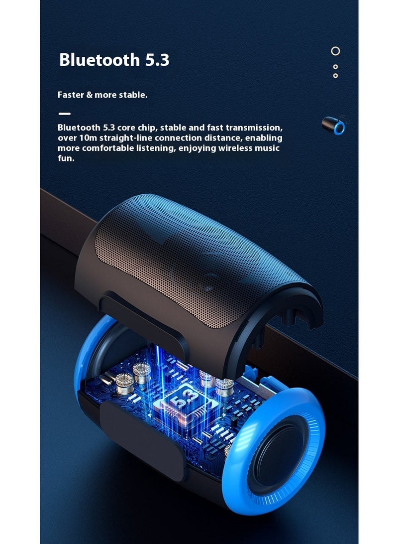 【ملك الحفلات】مكبر صوت بلوتوث مع إضاءة LED ملونة | تقنية الاتصال الاستريو بتقنية TWS | خرج طاقة عالٍ 25 واط | بطارية تدوم طويلاً | التحكم الذكي في الإضاءة عبر تطبيق الهاتف - Image 3